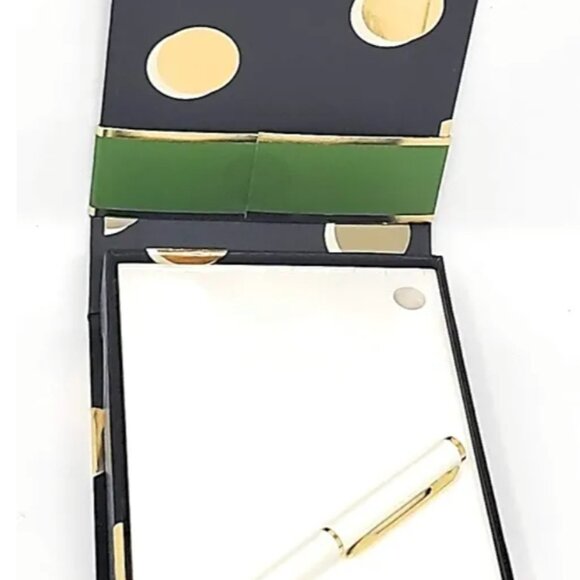 Kate Spade NWT Loose Noteholder with Pen and Gold Dots - Picture 3 of 4